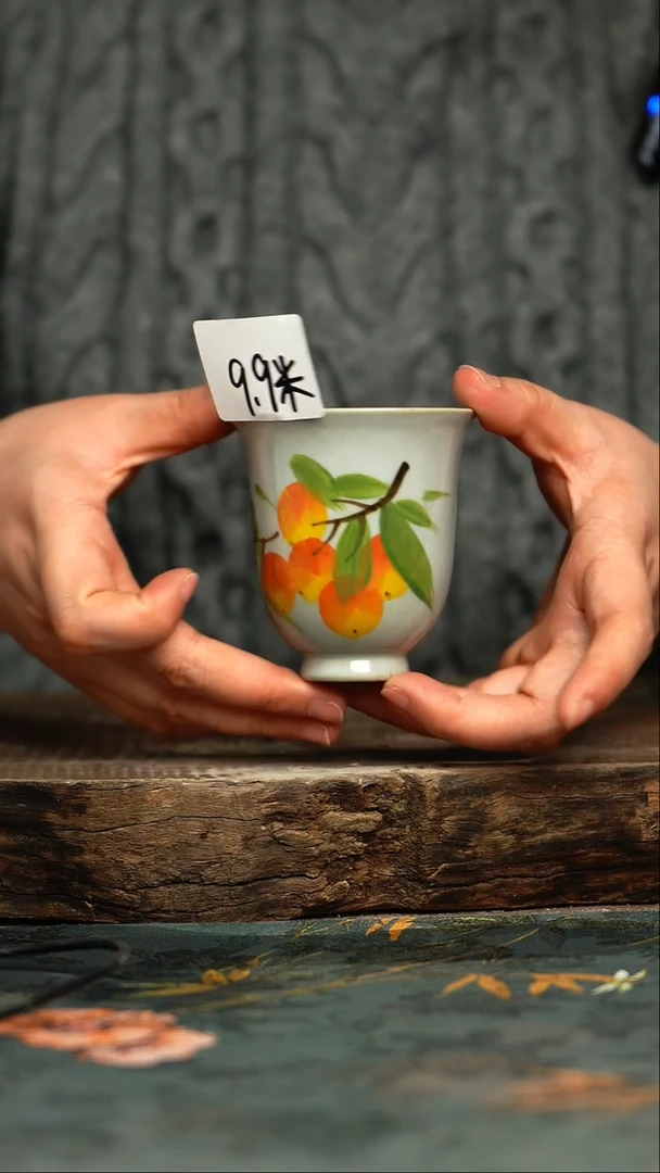 【闪购商品】杯杯釉下彩手工手绘同款陶器