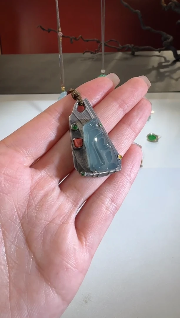 【闪购商品】翡翠颈饰银S925镶嵌【舒雅】