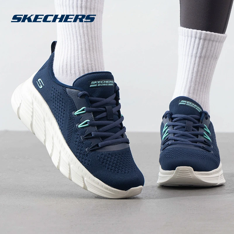 斯凯奇女鞋春季新款运动鞋网面透气跑鞋轻便缓震跑步鞋户外训练鞋