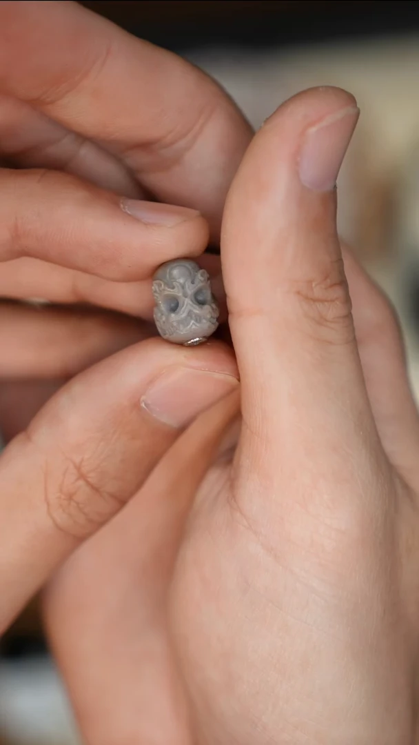 银S925镶嵌配饰玛瑙/玉髓6号玛瑙珠改1.0mm