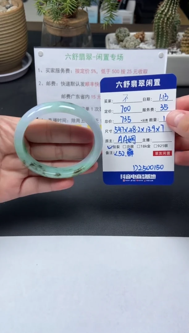 【闪购商品】翡翠手镯未镶嵌D2500150