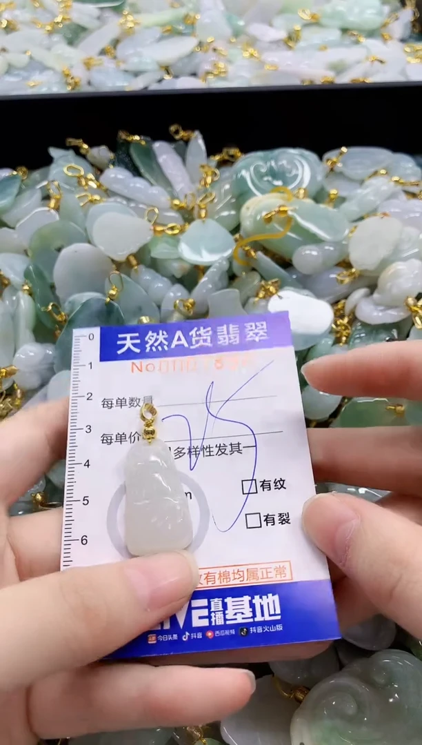 颈饰未镶嵌翡翠纯天然a货翡翠