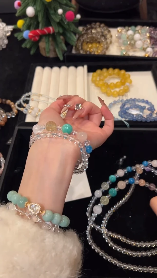 未镶嵌手串水晶白水手串