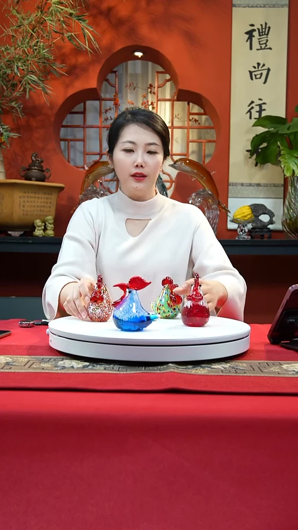 手工艺品琉璃小鸡4只