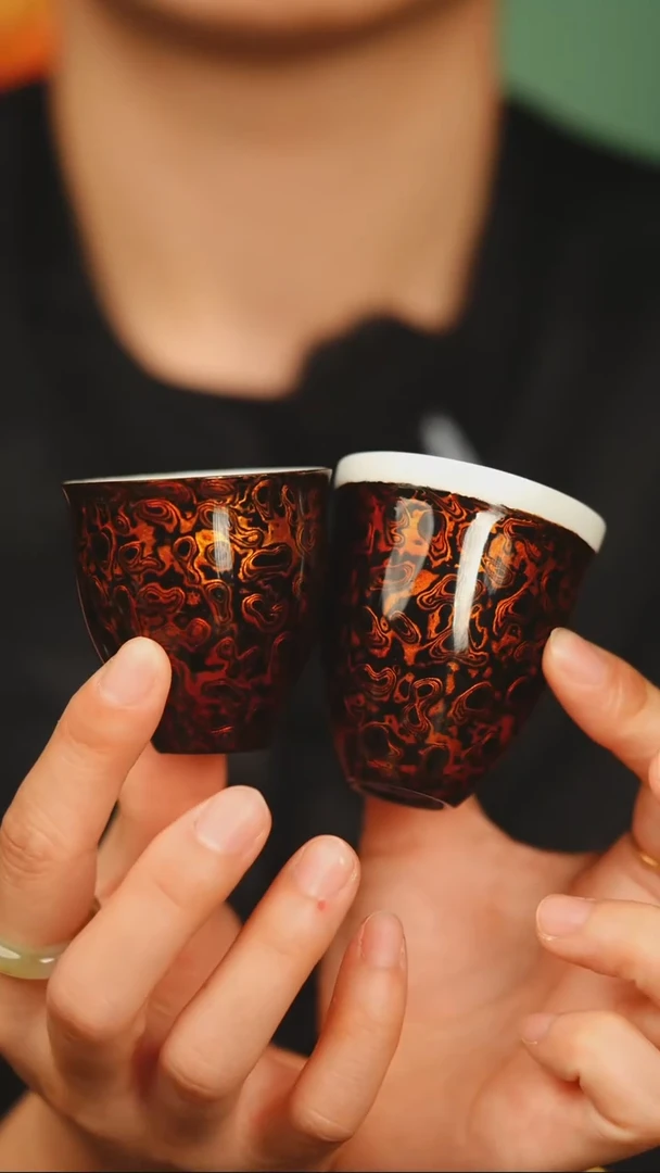 @黑金千层漆2个客杯@非遗大漆