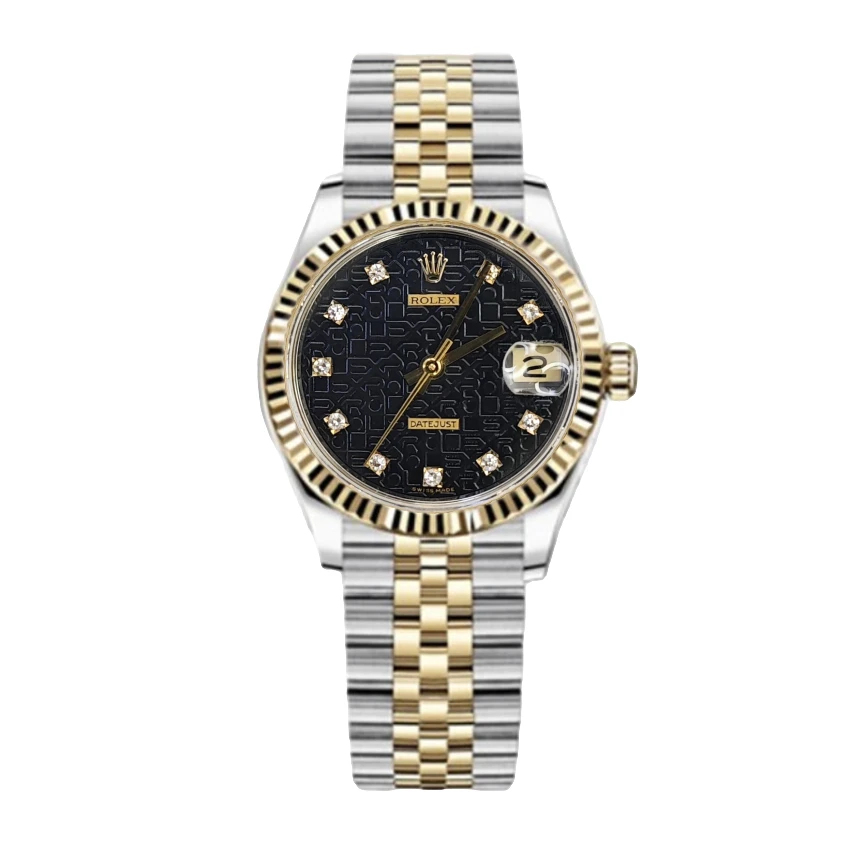99新 Rolex/劳力士 日志68273/31mm/黑电脑盘/原钻/自动机械/单表