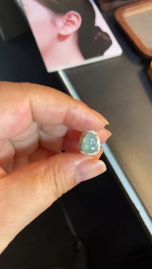 吊坠(不含链)银S925镶嵌翡翠1