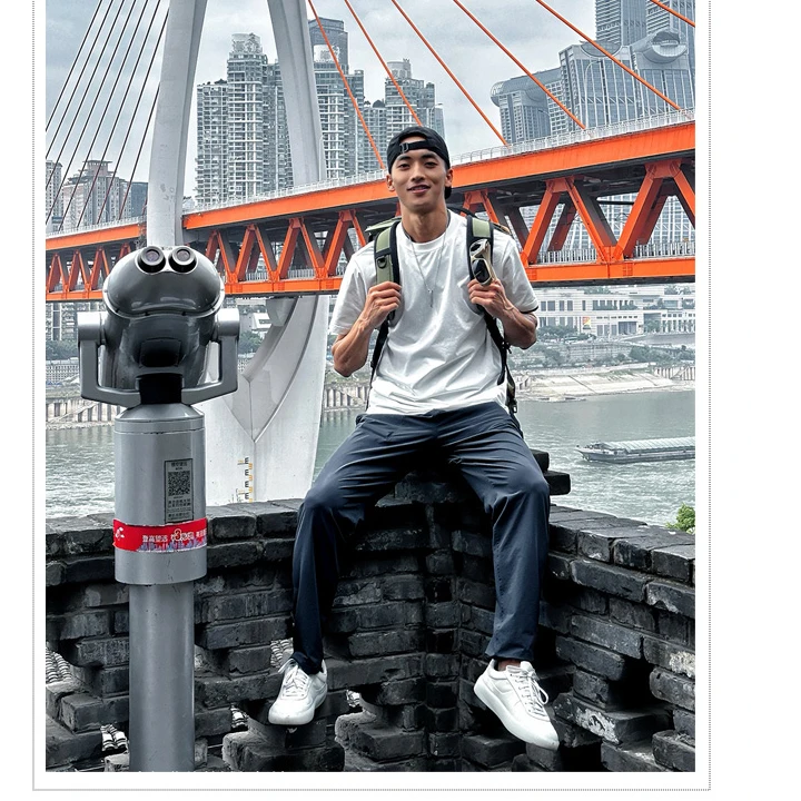 户外攀岩！运动休闲！ 真3D立体剪裁！户外男士百搭透气休闲裤7273