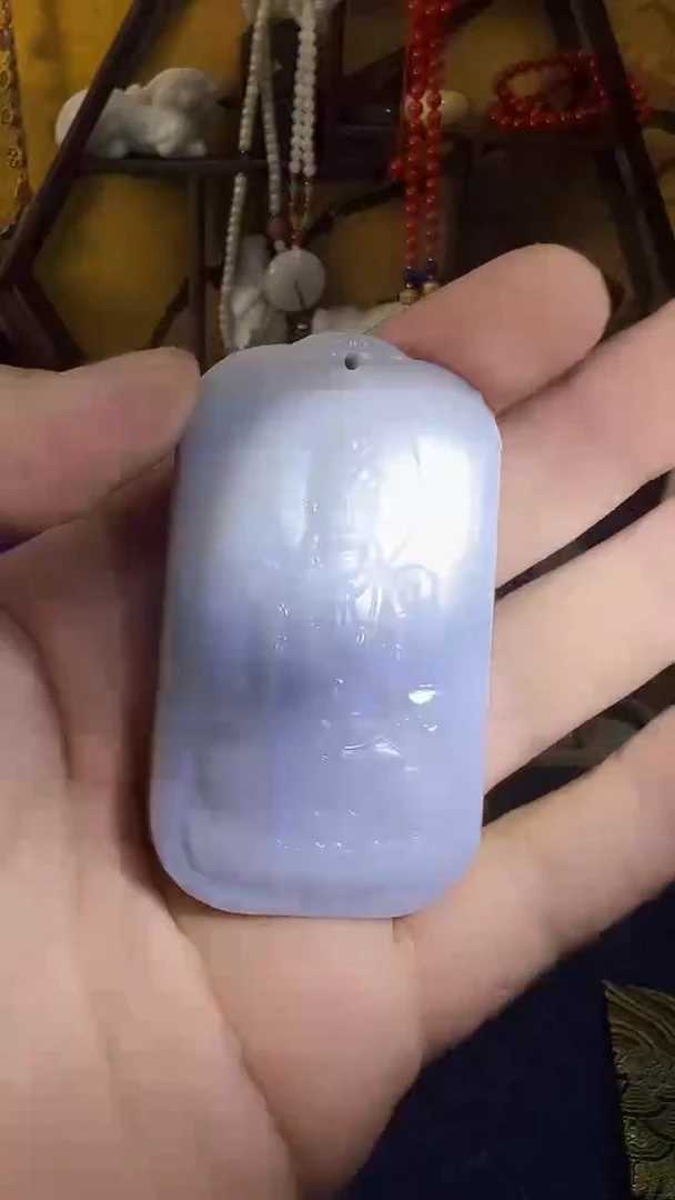 【闪购商品】和田玉挂件未镶嵌和田 观音牌 （飞铃文玩）