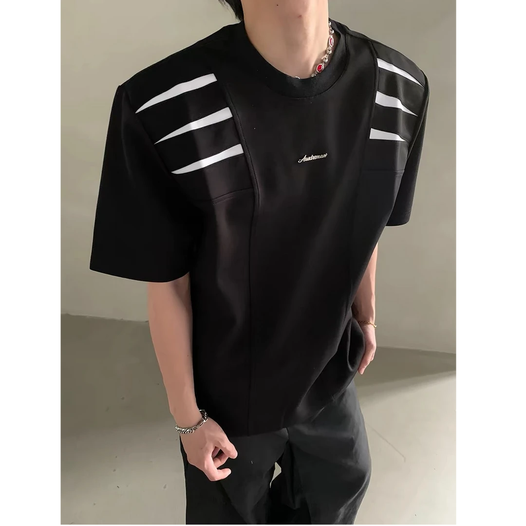 《象奇》T53 米奇自留!!夏季高级感小整设计多层次结构短袖男女同款