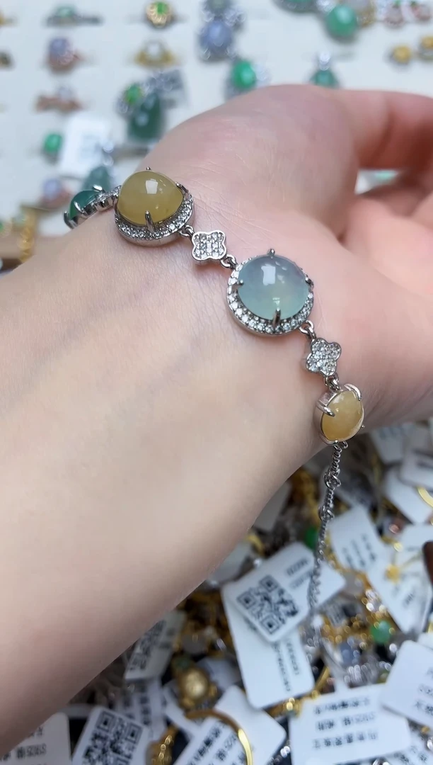 颈饰银S925镶嵌翡翠11111111