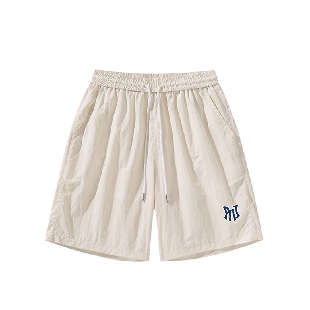 男女款冰丝速干短裤休闲裤夏季薄款五分裤百搭简约宽松户外男士