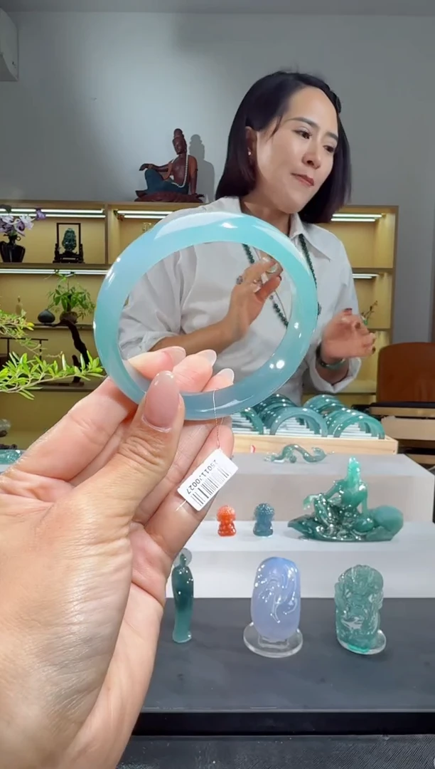 未镶嵌手镯翡翠59圈