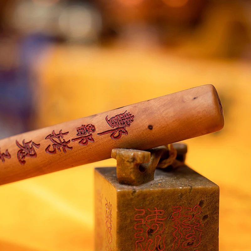 雷 枣 木 棒 摆件手把件