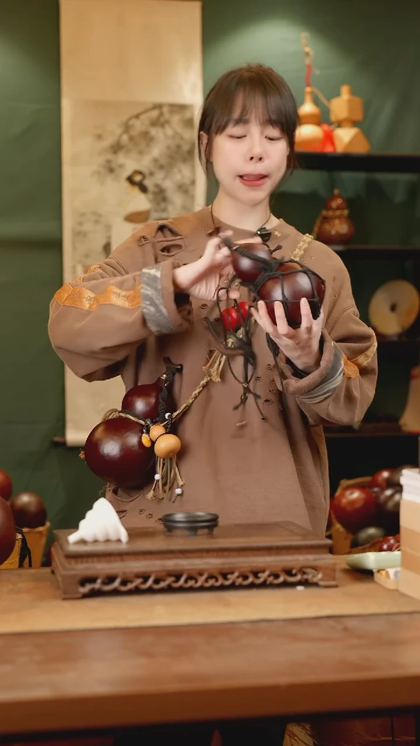 128号精品天然大漆酒葫芦一物一拍~