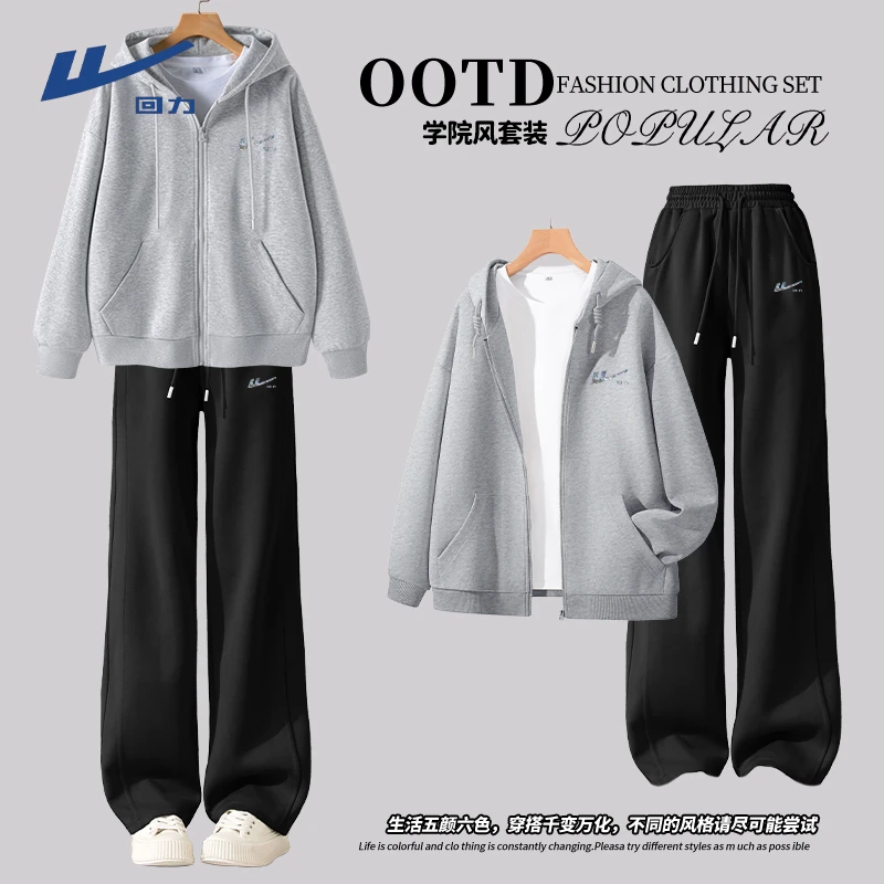 回力运动套装女2025新款爆款运动服学生一整套穿搭春秋款休闲女装
