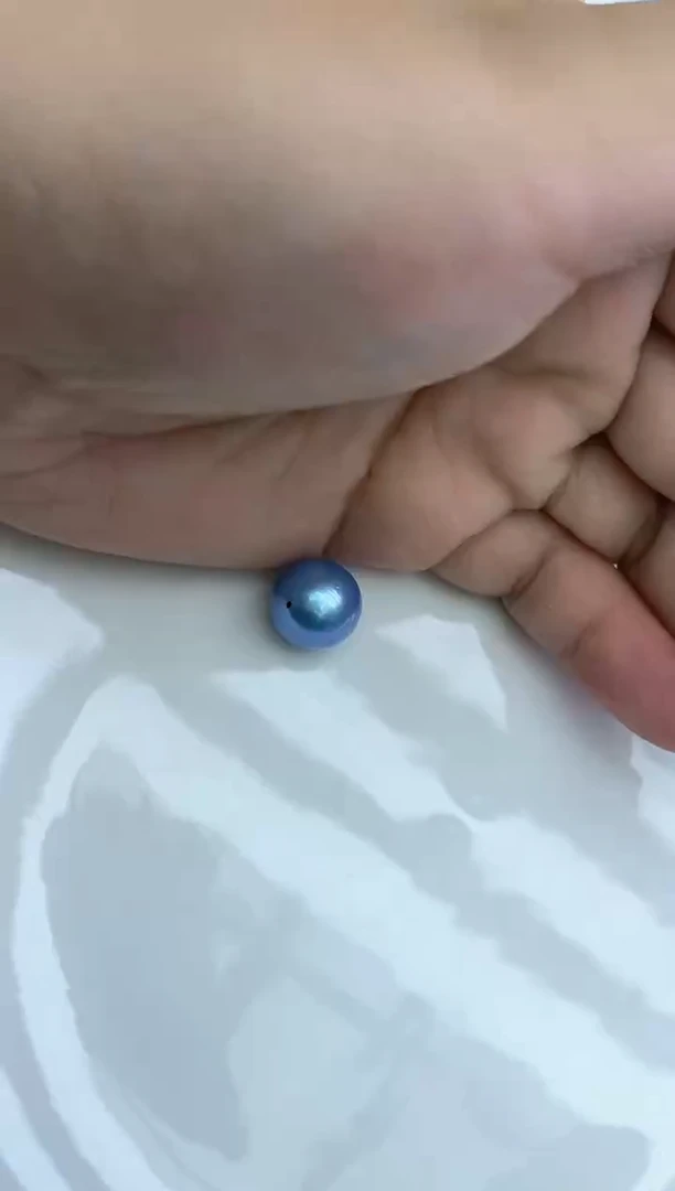 未镶嵌淡水珍珠珍珠12+蓝雪单株