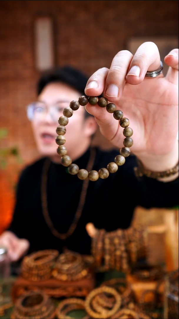 沉香沉香碎屑都彭圆珠单圈9mm /6克+