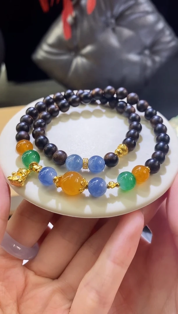 未镶嵌挂件翡翠冰**梨手串定金