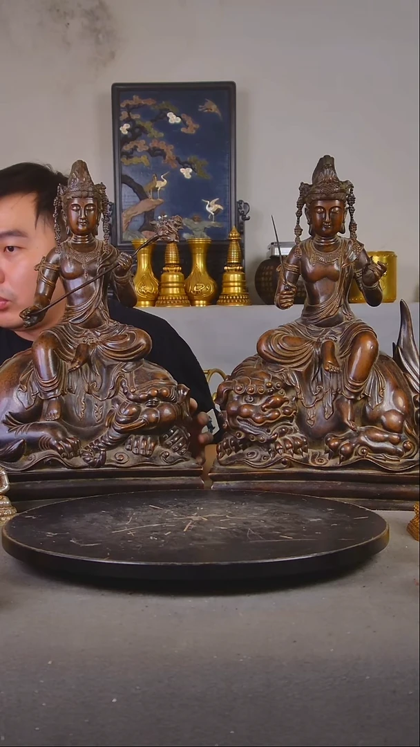 瓷片平**人精美造像放漏iy3753