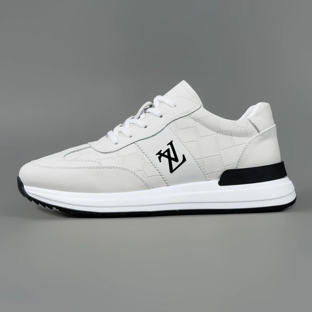 FANMIFAN/梵米凡头层牛皮秋季新款时尚简约小白鞋低帮软底男鞋子