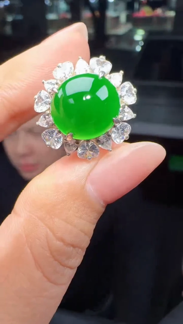 未镶嵌定制翡翠翡翠戒指111