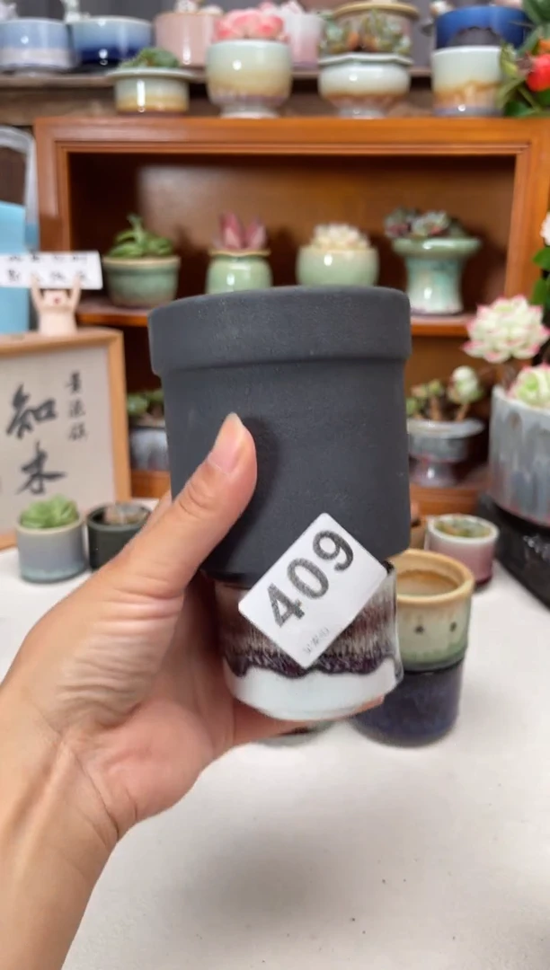 瓷片樂**?409知木小芳花盆32.7