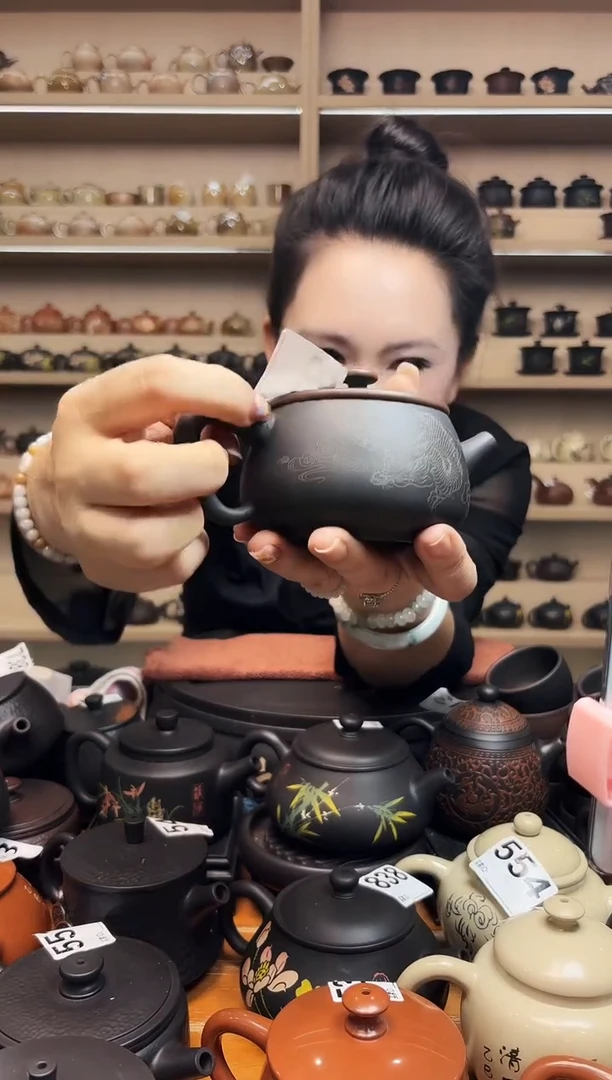 壶大瑕疵无礼盒 水墨汉瓦  828