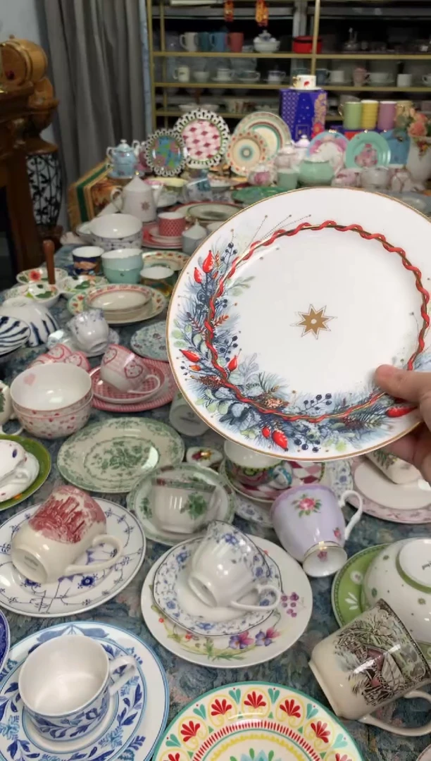 【闪购商品】瓷片陶瓷原单CC364餐具1个8寸
