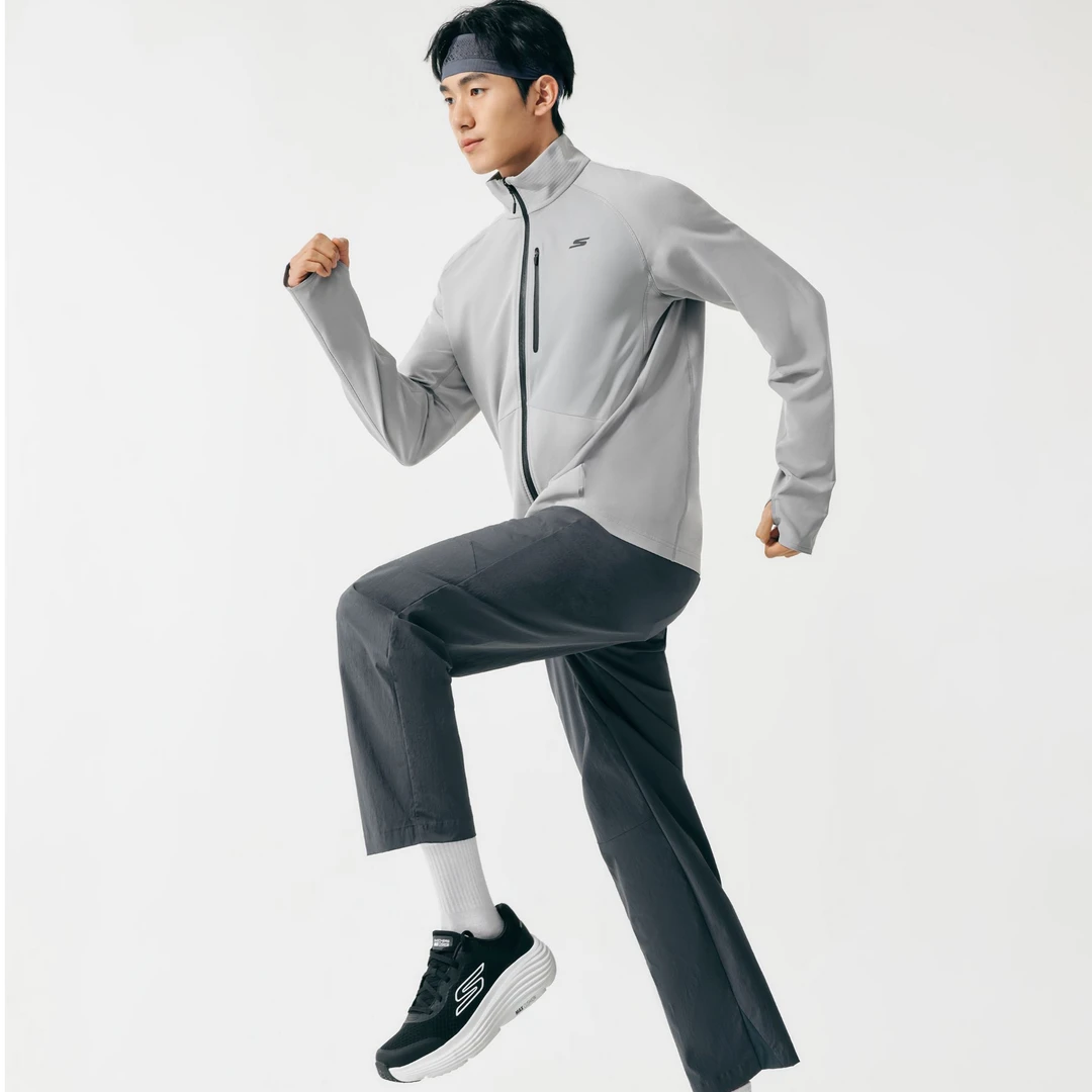 斯凯奇男跑步时尚闪穿裤简约时尚舒适速干百搭休闲裤子秋冬