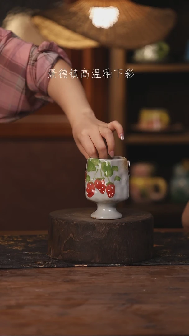 陶瓷景德镇高温釉下手绘陶瓷231