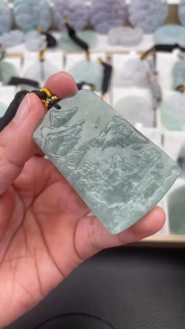 颈饰未镶嵌翡翠天然缅甸翡翠A货322