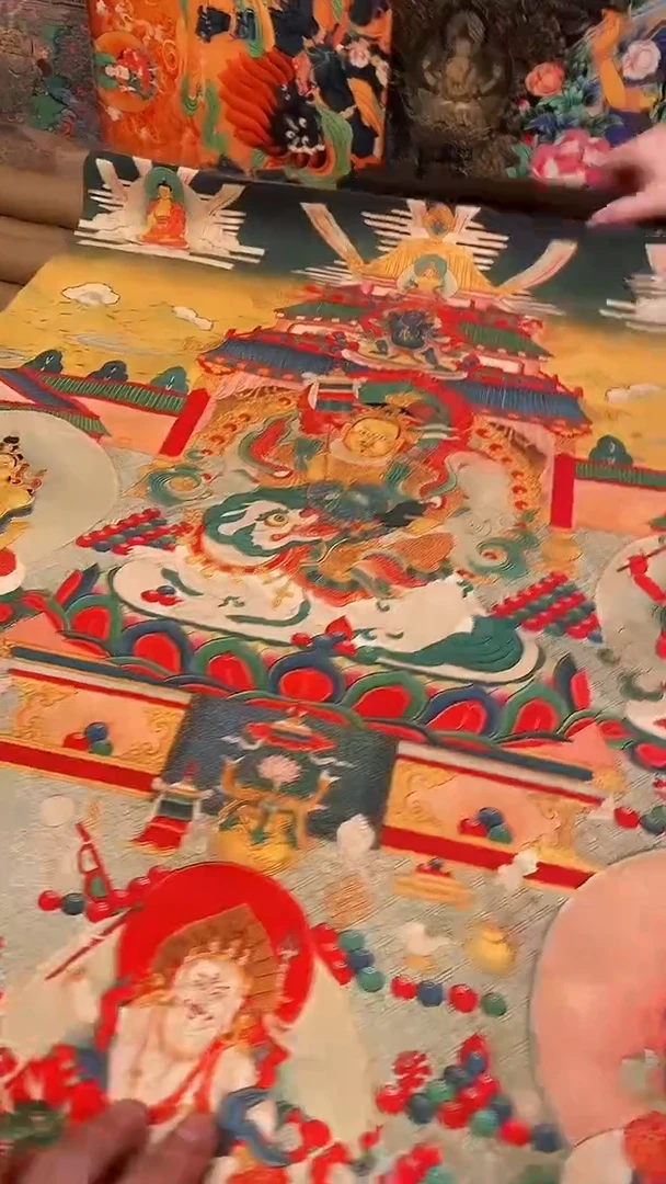 装裱画精美唐卡tk16059