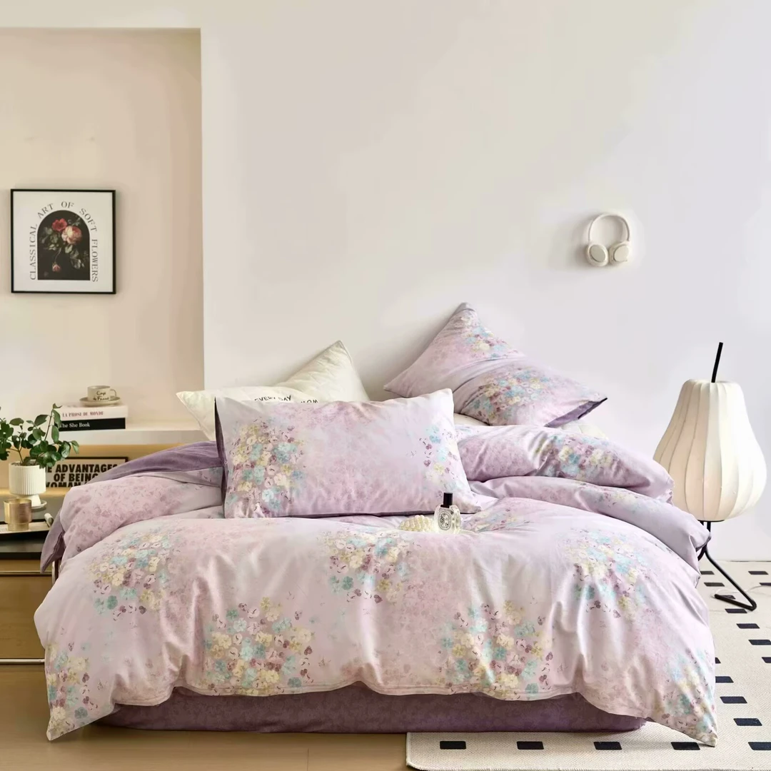 【暖宿】暖宿100%棉田园小清新风印花被罩亲肤柔软高品质网红款被套