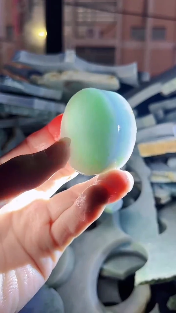 裸石翡翠文*缅甸翡翠A货1404