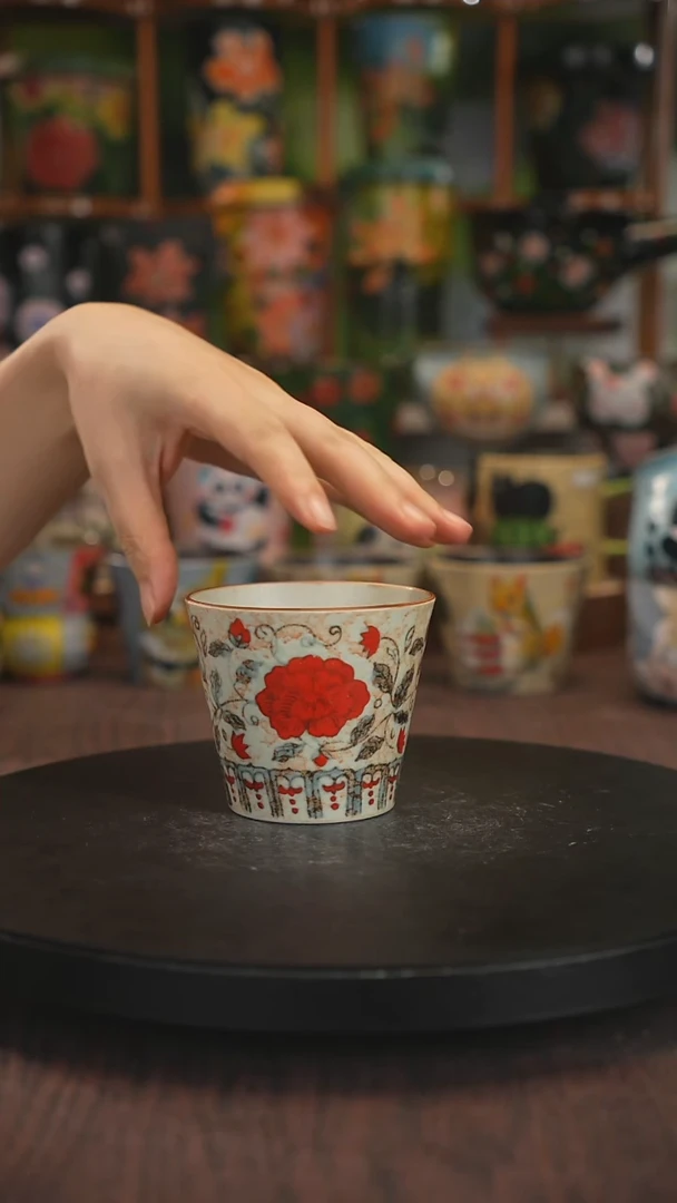 杯子手绘釉下彩
