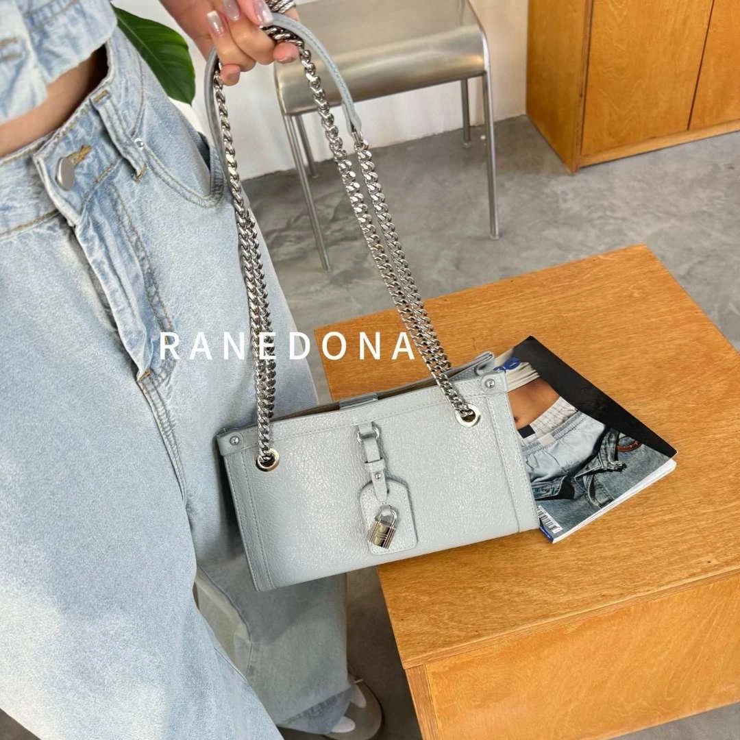 【YI CHEN】SK-92608-挪威蓝-高定轻奢时尚百搭潮流女士包包