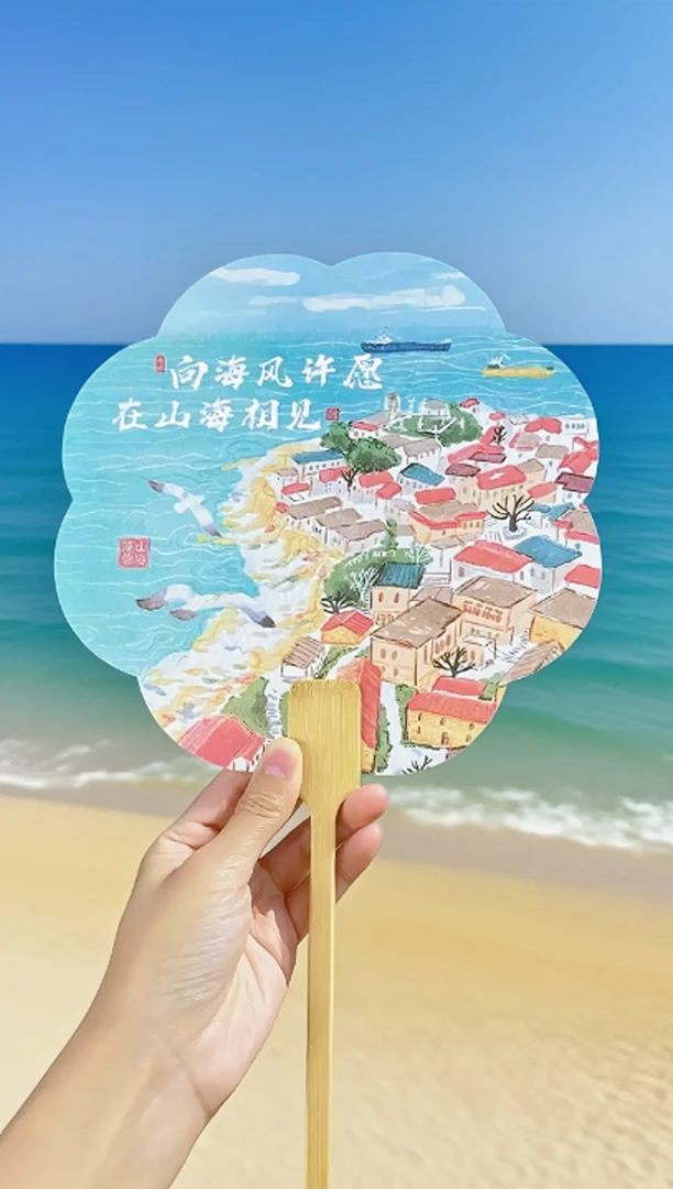 爱在连云港山海团扇