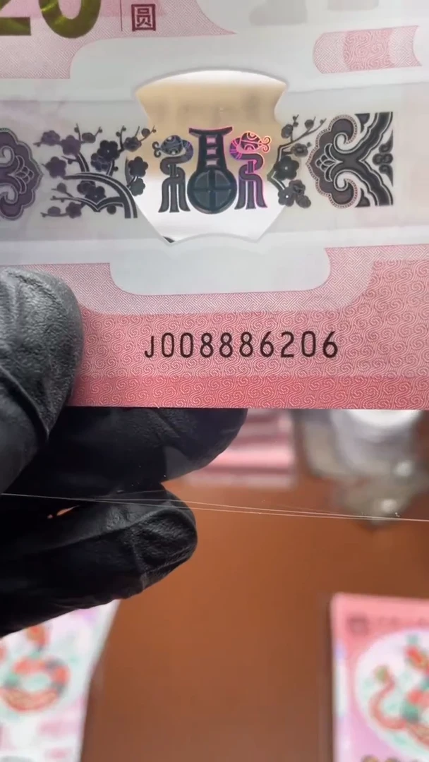 蛇钞008886206单张裸发