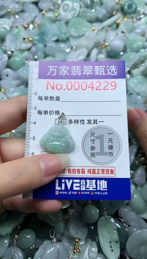 吊坠(不含链)未镶嵌翡翠4229