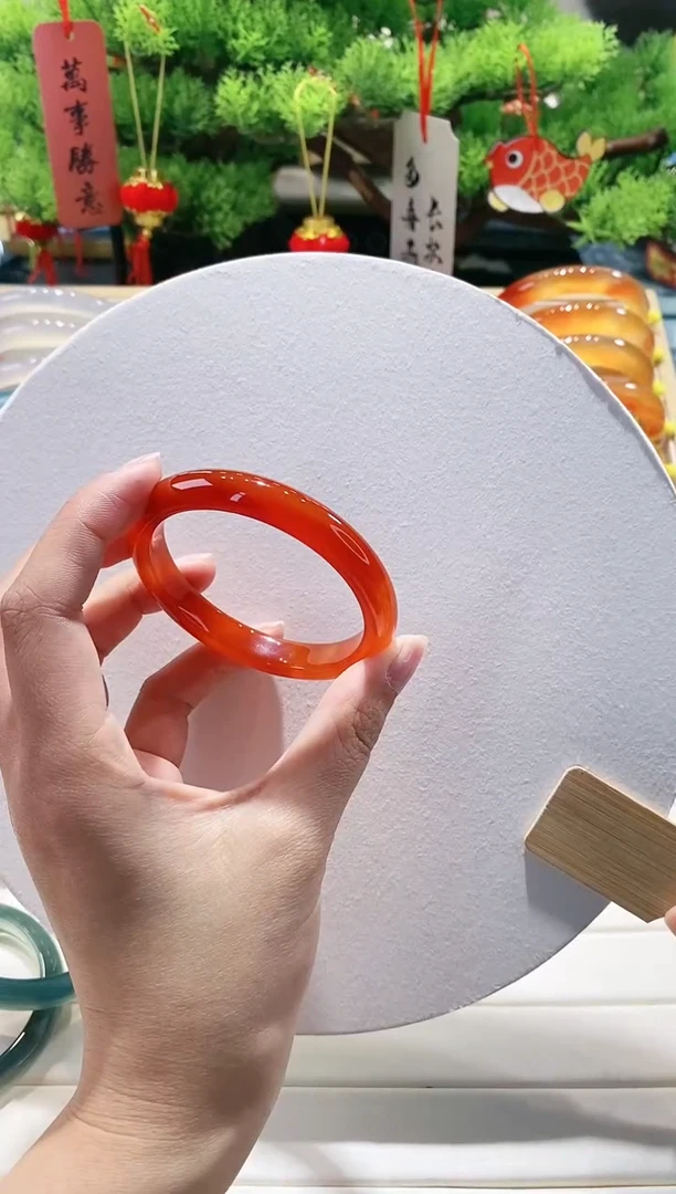 【闪购商品】玛瑙/玉髓手镯未镶嵌45-54.3