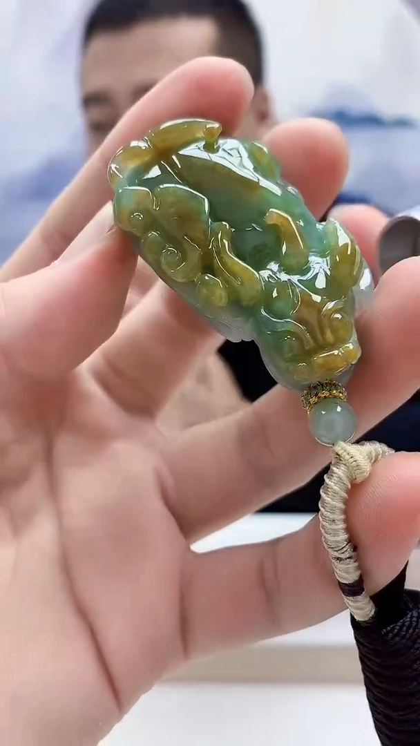 未镶嵌定制翡翠4898bb-毛货挂件33