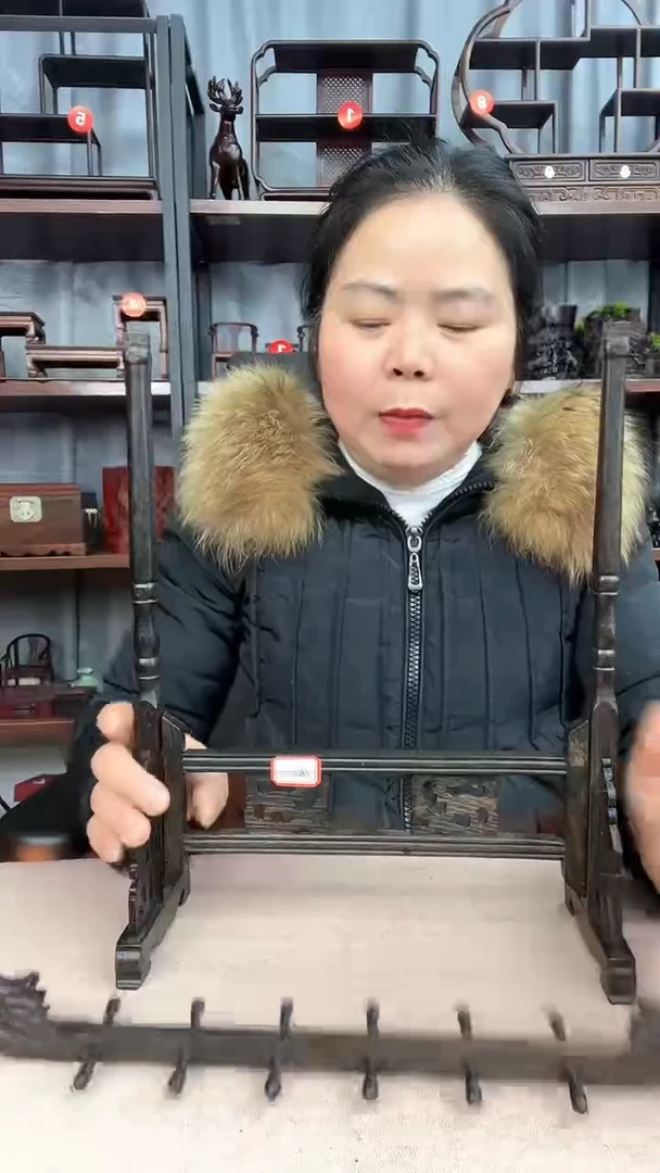 【闪购商品】乌木类端景台162小李红木工艺品