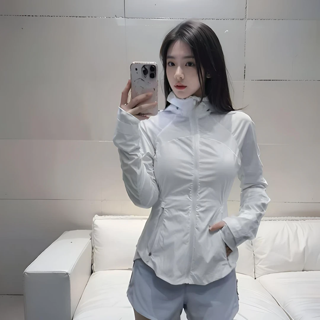 Iu防晒衣Goal凉感运动冰丝抗紫外线女设计感鱼骨瑜伽外套