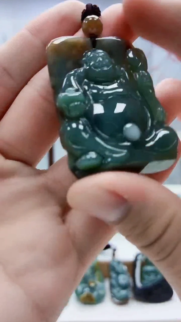 未镶嵌定制翡翠4917bb-毛货挂件56