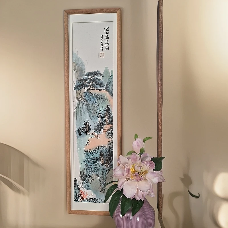 唐秀莲老师-70*19.5cm-青绿山水 家居挂画