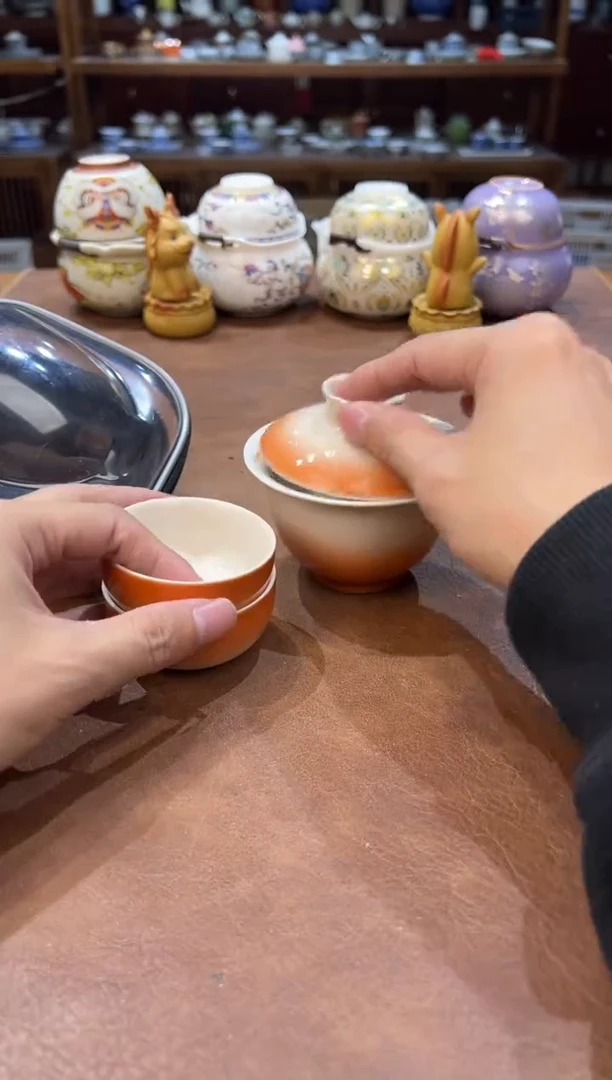 真的很便宜超好看会开片的旅行茶具