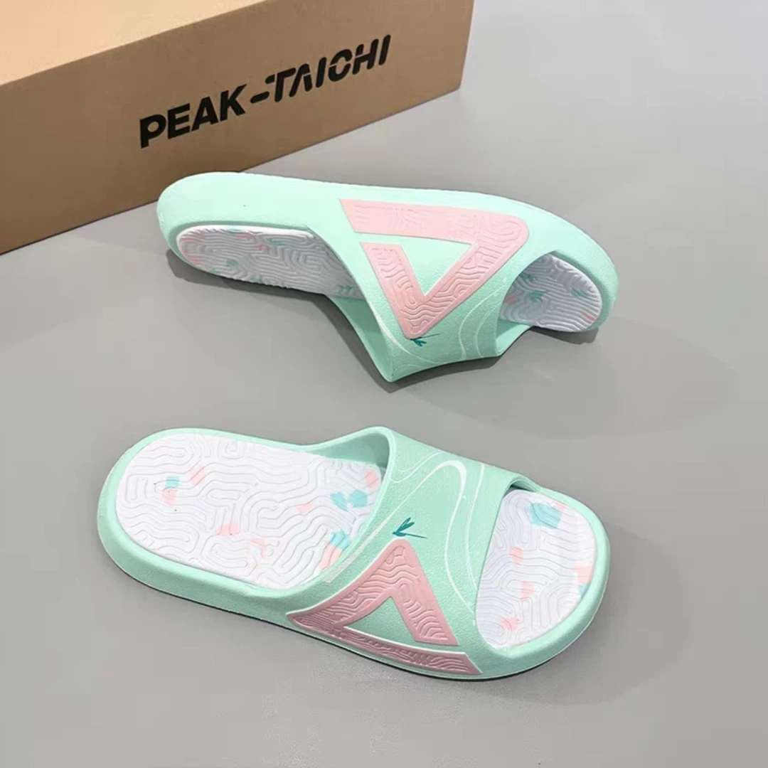 Peak/匹克运动凉拖拖鞋女款休闲DIY防滑平底轻便软底情侣厚底