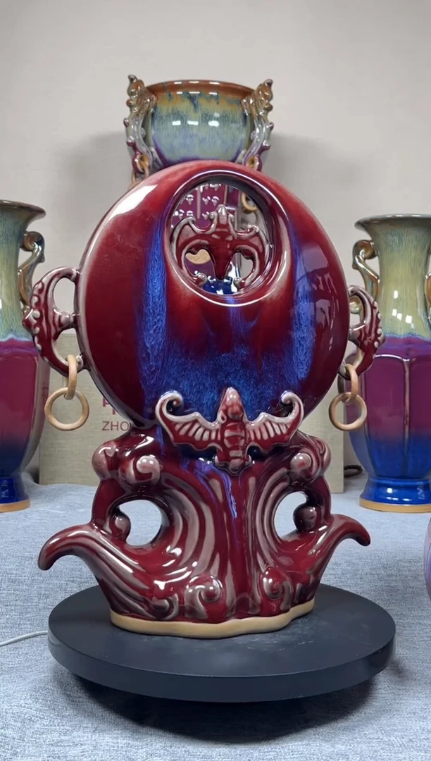 摆件神垕钧瓷收藏工艺品
