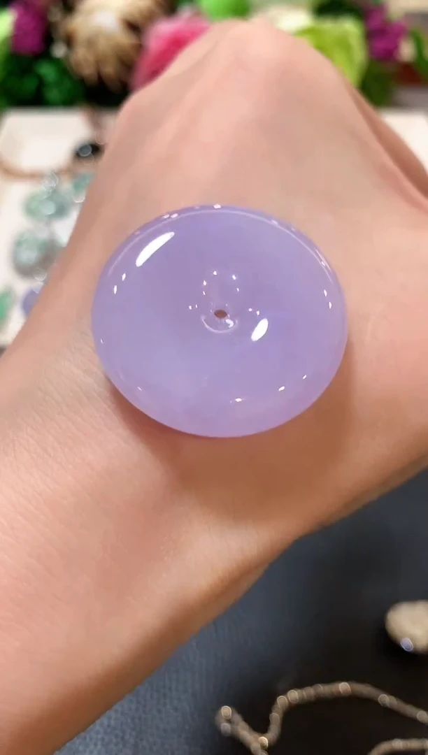 吊坠(不含链)未镶嵌翡翠z118  紫色有色差